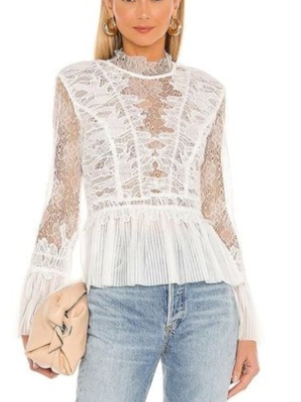 BARDOT Francesca Top in Ivory, Aus 12/ US M